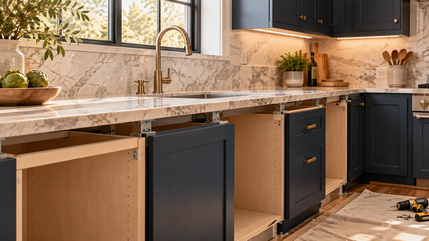 Can You Install New Cabinets Without Replacing Countertops?